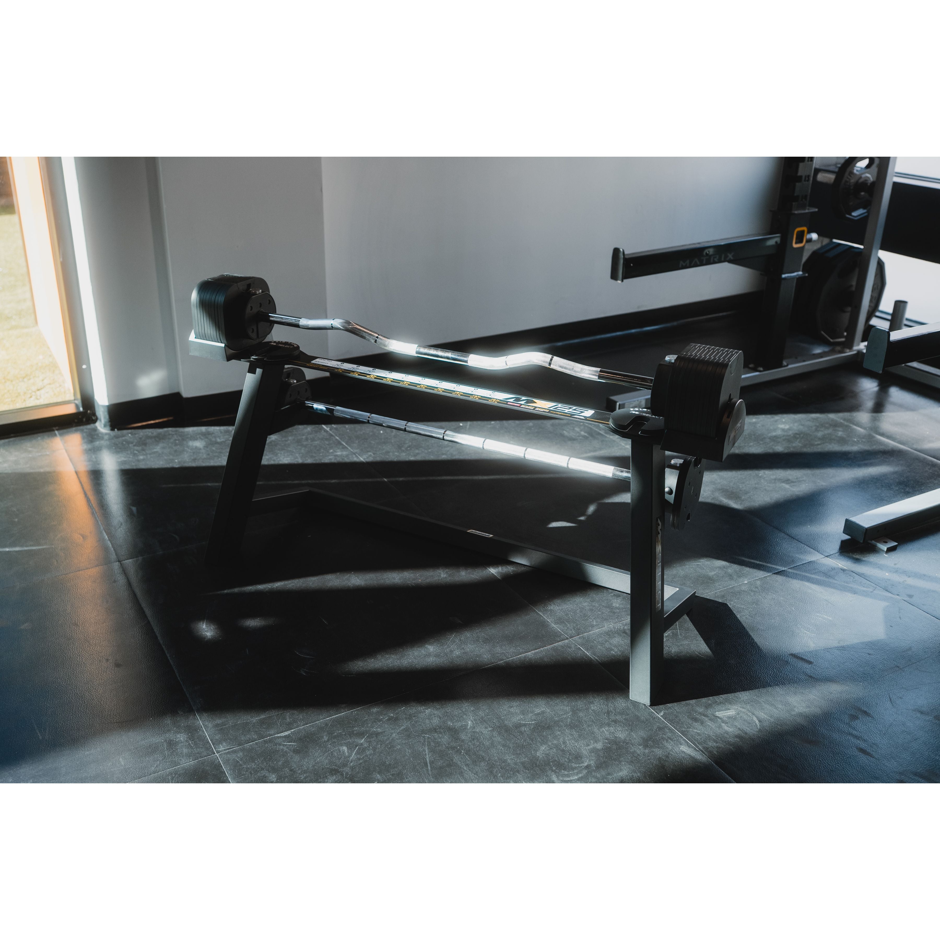 MX125 EVO Rapid Change Adjustable Barbell / Curl Bar System (30 lbs to 125 lbs)
