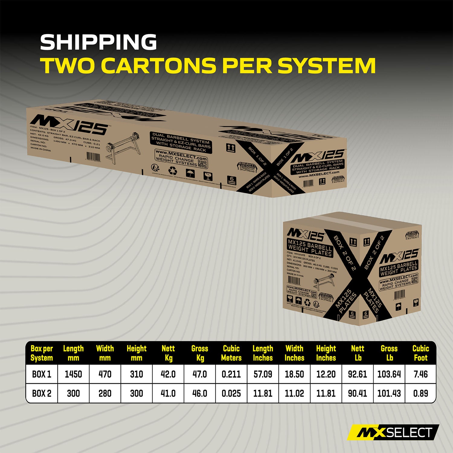 *PRE ORDER* MX125 EVO Rapid Change Adjustable Barbell / Curl Bar System (30 lbs to 125 lbs) *SHIPS OCTOBER 2025