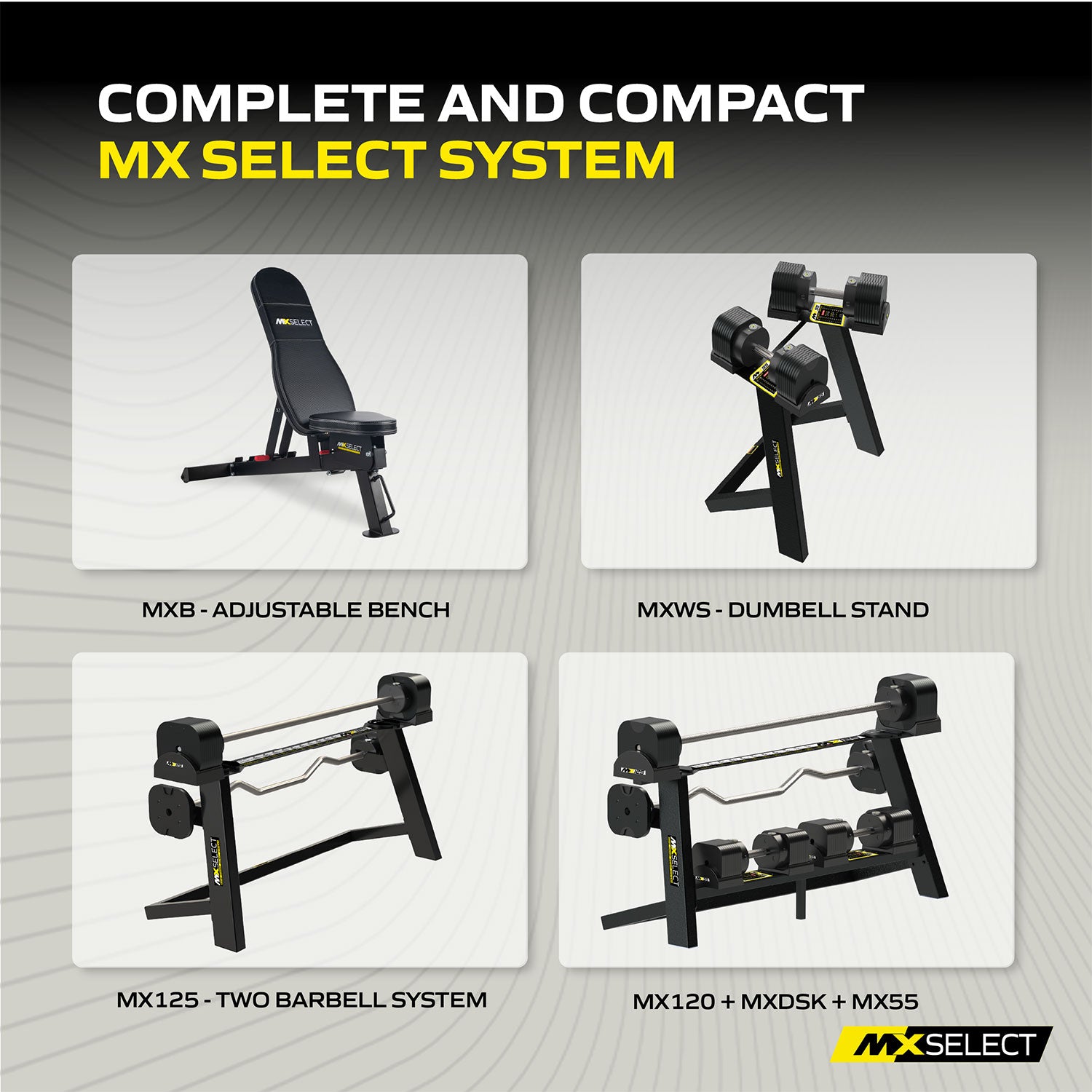 *PRE ORDER* MX125 EVO Rapid Change Adjustable Barbell / Curl Bar System (30 lbs to 125 lbs) *SHIPS OCTOBER 2025