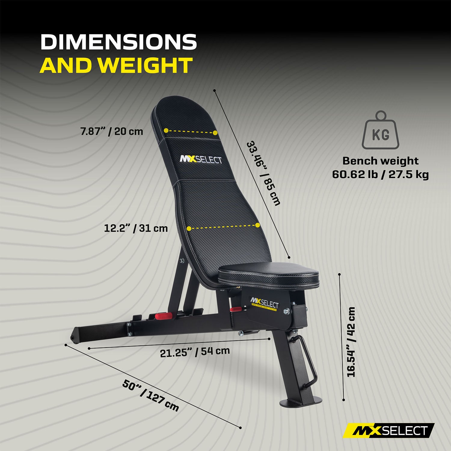 MX Select Adjustable Training Bench